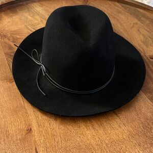 NWT Banana Republic Classic Black Fedora Hat (sz: L / XL)